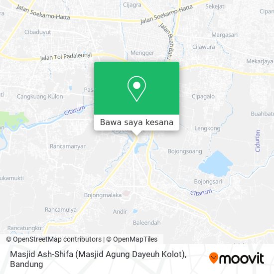 Peta Masjid Ash-Shifa (Masjid Agung Dayeuh Kolot)