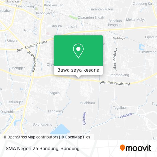 Peta SMA Negeri 25 Bandung