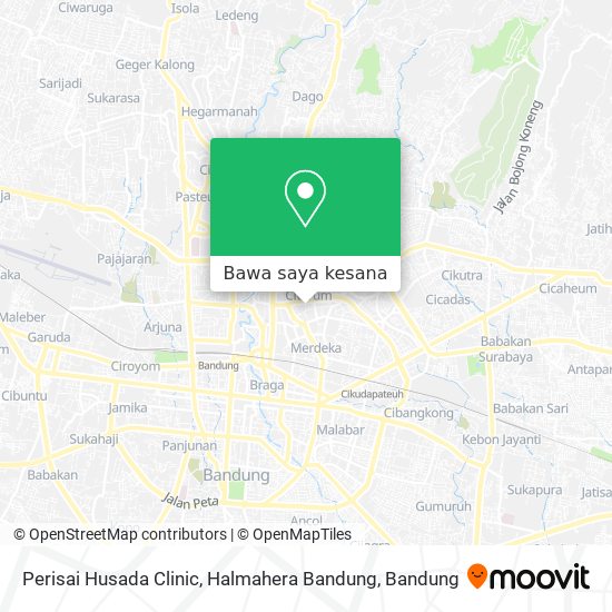 Peta Perisai Husada Clinic, Halmahera Bandung