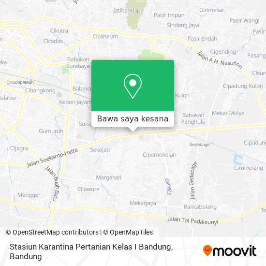 Peta Stasiun Karantina Pertanian Kelas I Bandung