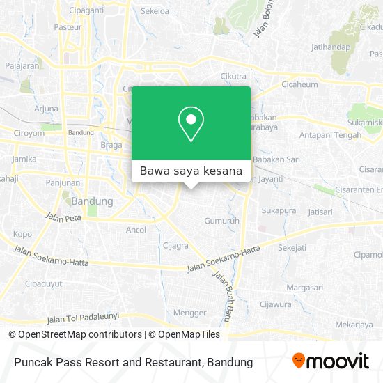 Peta Puncak Pass Resort and Restaurant