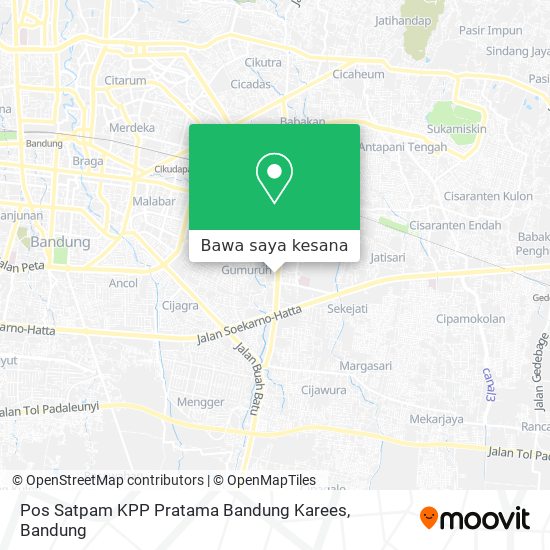Peta Pos Satpam KPP Pratama Bandung Karees