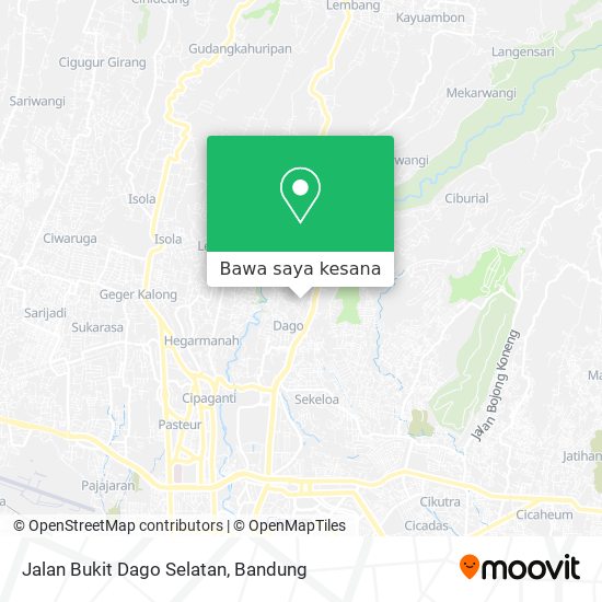 Peta Jalan Bukit Dago Selatan