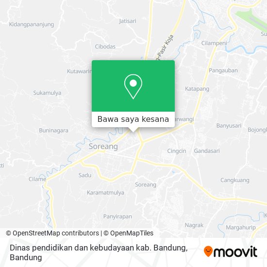 Peta Dinas pendidikan dan kebudayaan kab. Bandung