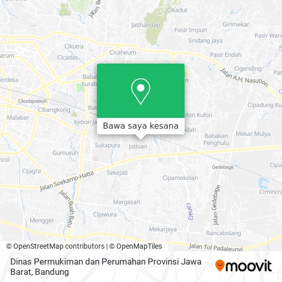 Peta Dinas Permukiman dan Perumahan Provinsi Jawa Barat