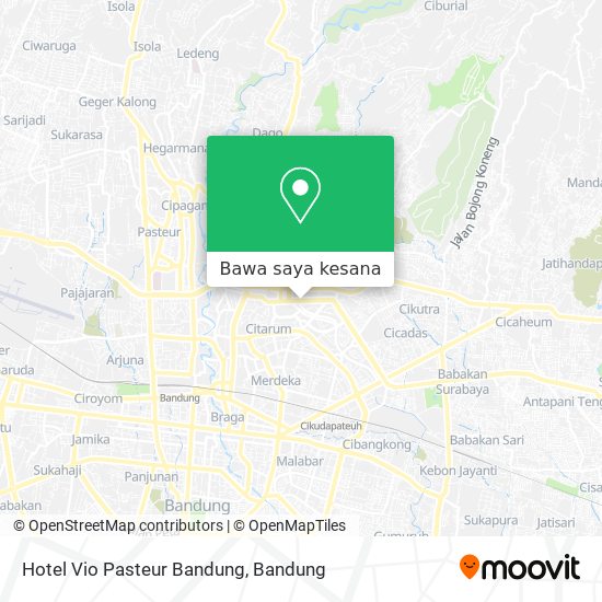 Peta Hotel Vio Pasteur Bandung