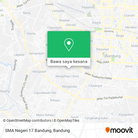 Peta SMA Negeri 17 Bandung