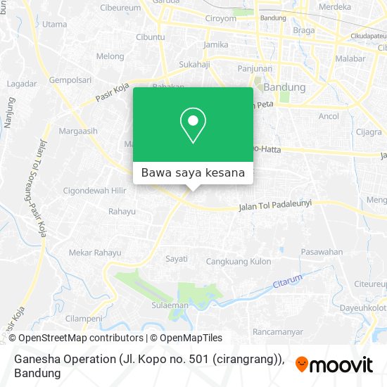 Peta Ganesha Operation (Jl. Kopo no. 501 (cirangrang))