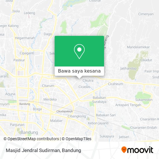 Peta Masjid Jendral Sudirman