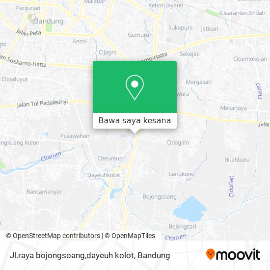 Peta Jl.raya bojongsoang,dayeuh kolot