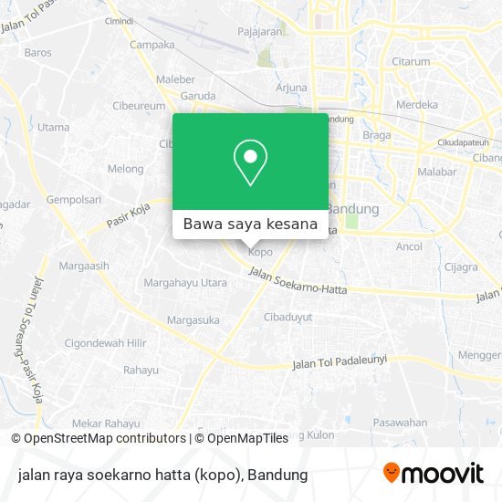 Peta jalan raya soekarno hatta (kopo)