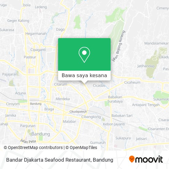 Peta Bandar Djakarta Seafood Restaurant