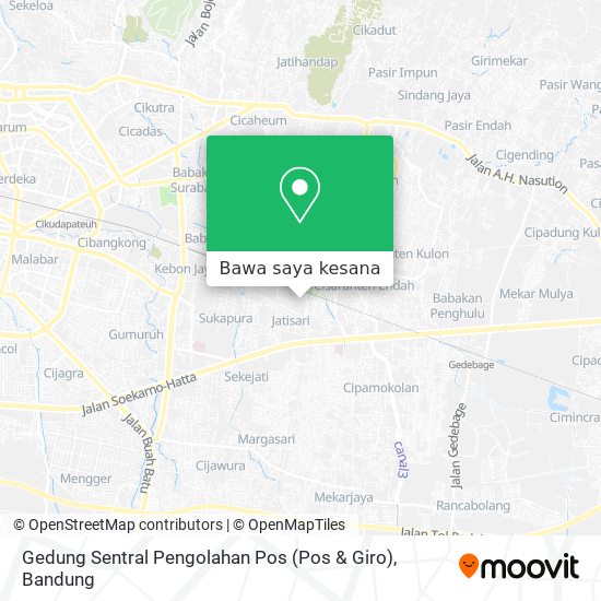 Peta Gedung Sentral Pengolahan Pos (Pos & Giro)