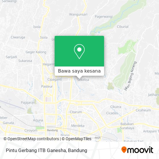 Peta Pintu Gerbang ITB Ganesha