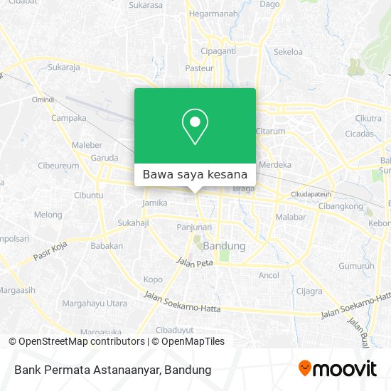 Peta Bank Permata Astanaanyar