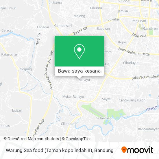 Peta Warung Sea food (Taman kopo indah II)