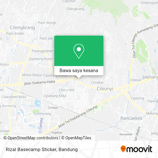 Peta Rizal Basecamp Sticker