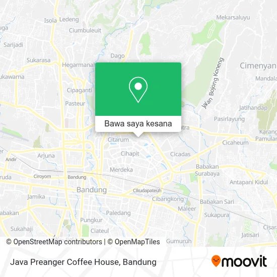Peta Java Preanger Coffee House