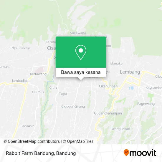 Peta Rabbit Farm Bandung