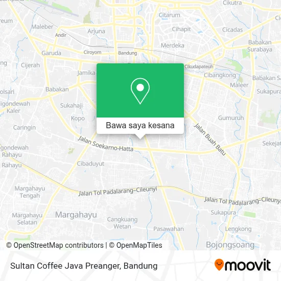 Peta Sultan Coffee Java Preanger