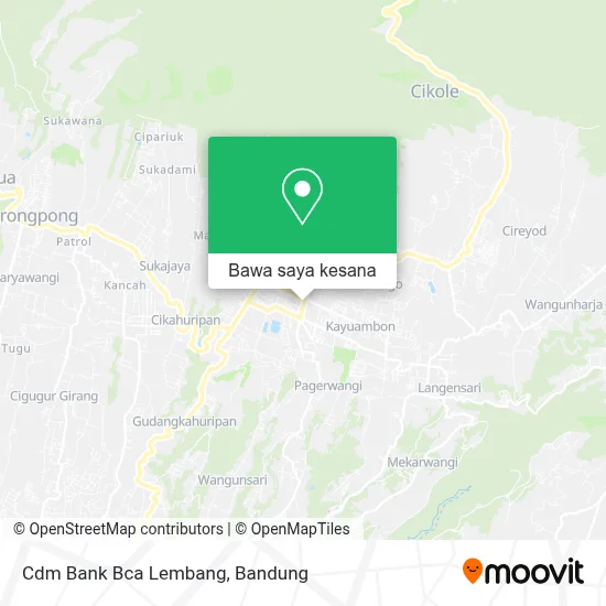 Peta Cdm Bank Bca Lembang