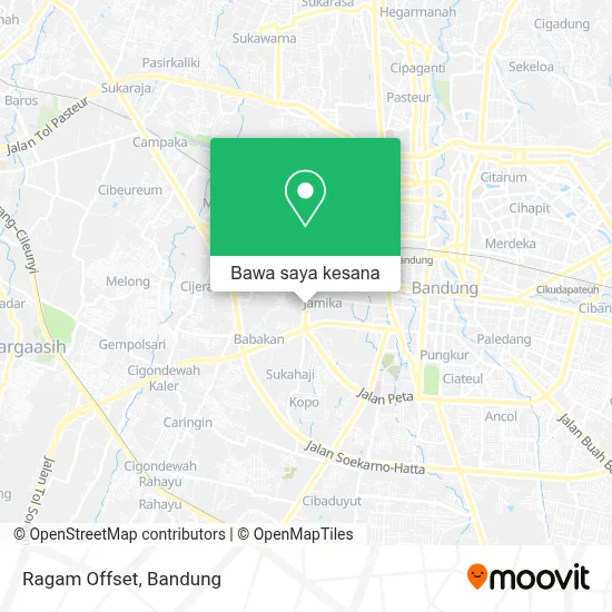 Peta Ragam Offset