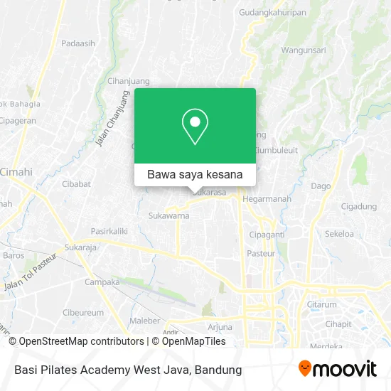 Peta Basi Pilates Academy West Java