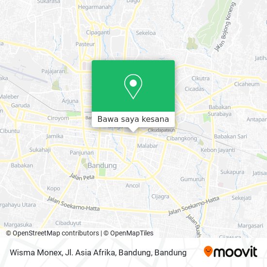Peta Wisma Monex, Jl. Asia Afrika, Bandung