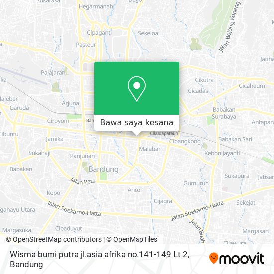 Peta Wisma bumi putra jl.asia afrika no.141-149 Lt 2