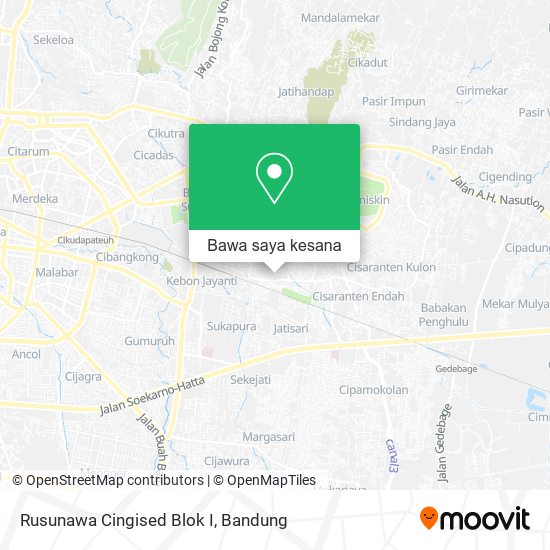 Peta Rusunawa Cingised Blok I
