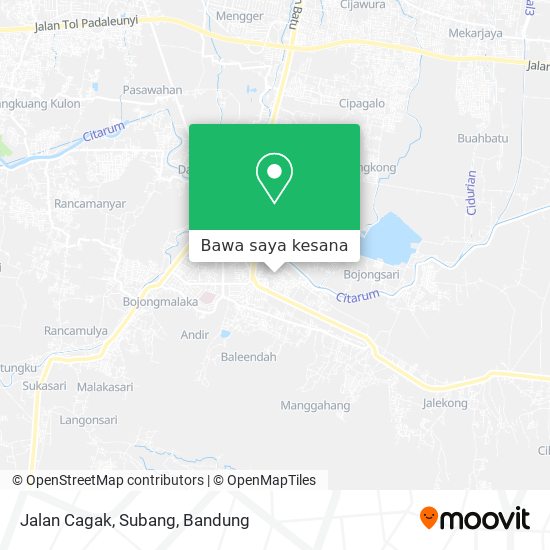 Peta Jalan Cagak, Subang