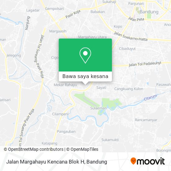 Peta Jalan Margahayu Kencana Blok H