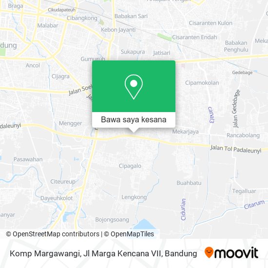 Peta Komp Margawangi, Jl Marga Kencana VII