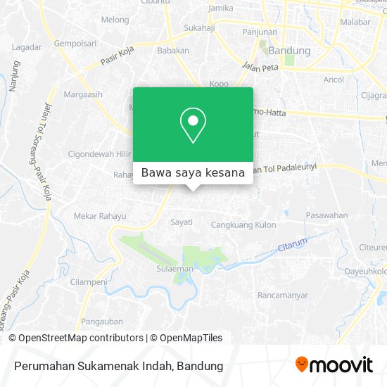 Peta Perumahan Sukamenak Indah