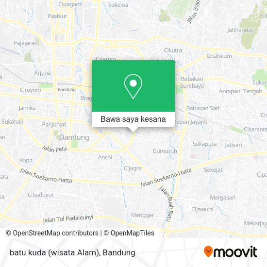 Peta batu kuda (wisata Alam)
