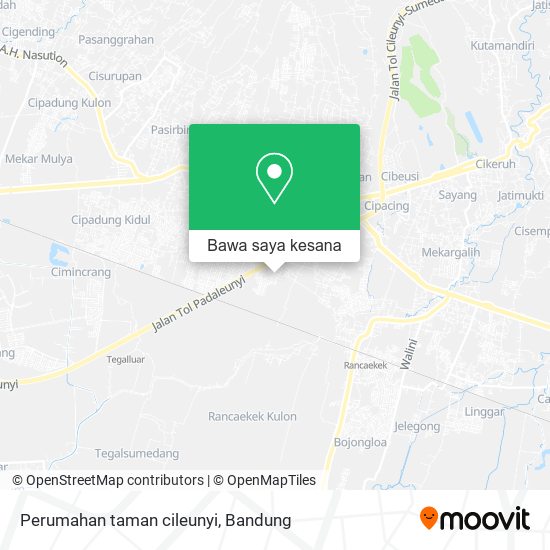 Peta Perumahan taman cileunyi