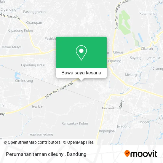 Peta Perumahan taman cileunyi