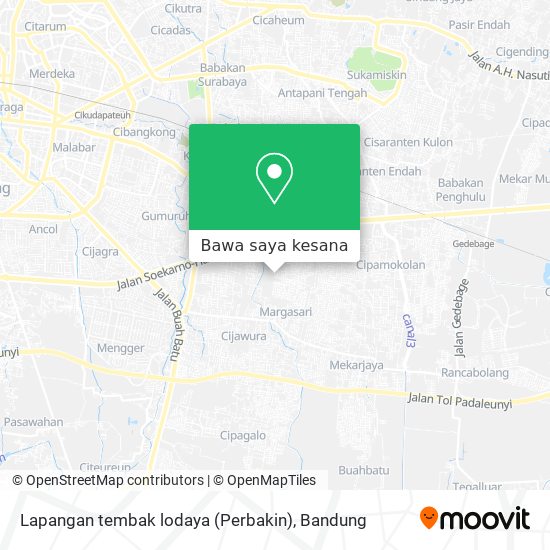 Peta Lapangan tembak lodaya (Perbakin)