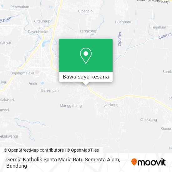 Peta Gereja Katholik Santa Maria Ratu Semesta Alam