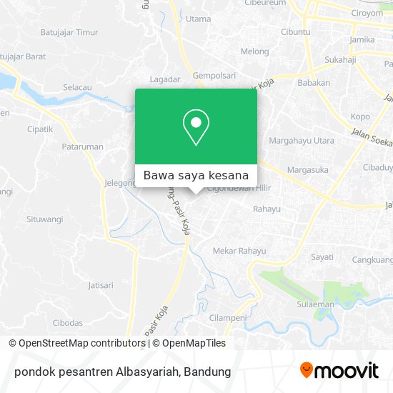 Peta pondok pesantren Albasyariah