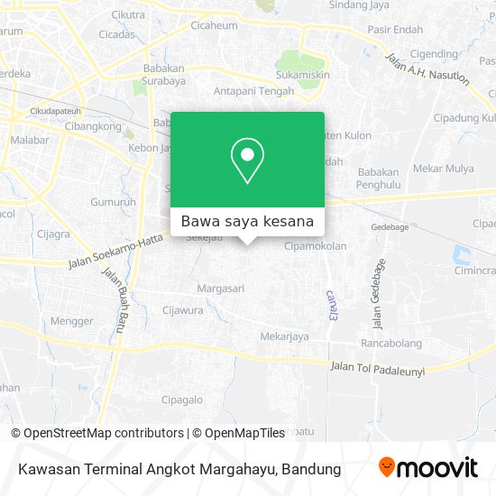 Peta Kawasan Terminal Angkot Margahayu