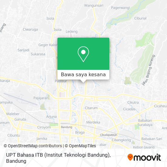 Peta UPT Bahasa ITB (Institut Teknologi Bandung)