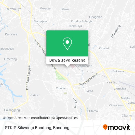 Peta STKIP Siliwangi Bandung