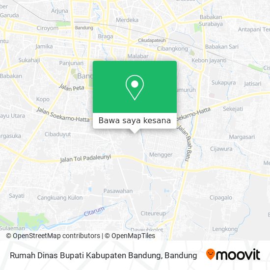 Peta Rumah Dinas Bupati Kabupaten Bandung