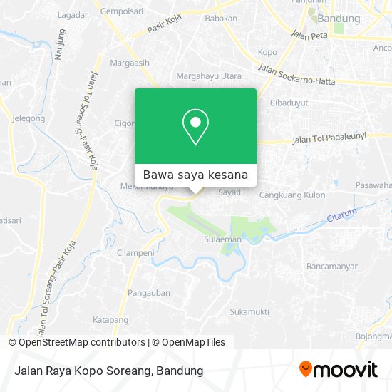 Peta Jalan Raya Kopo Soreang