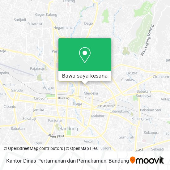 Peta Kantor Dinas Pertamanan dan Pemakaman