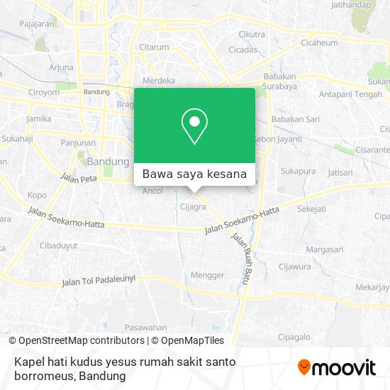 Peta Kapel hati kudus yesus rumah sakit santo borromeus