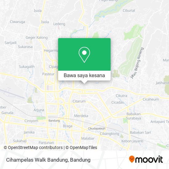 Peta Cihampelas Walk Bandung