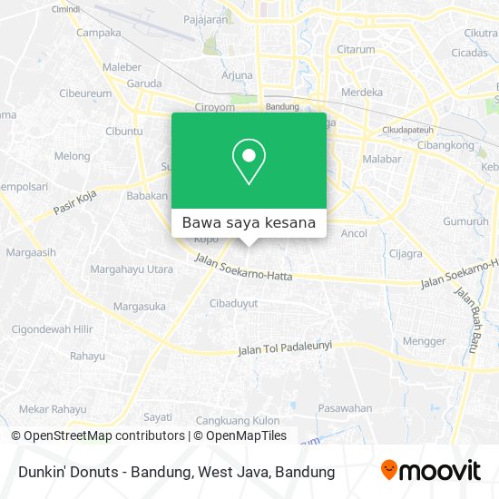 Peta Dunkin' Donuts - Bandung, West Java
