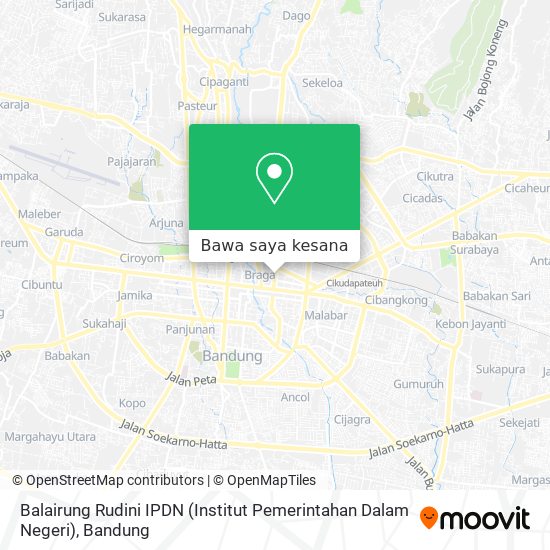 Peta Balairung Rudini IPDN (Institut Pemerintahan Dalam Negeri)